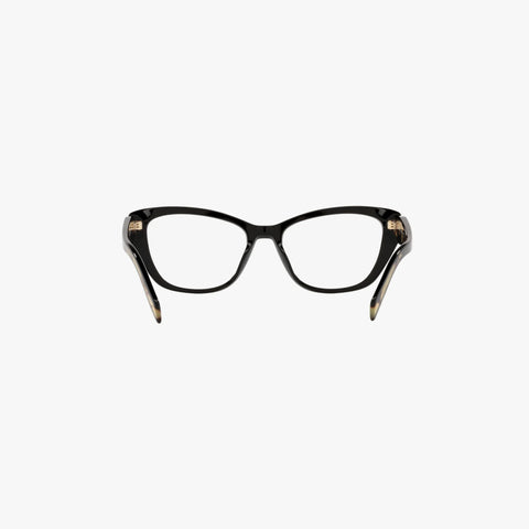 Prada PR 19WV - 1AB1O1 sort med tortoise cat-eye brille