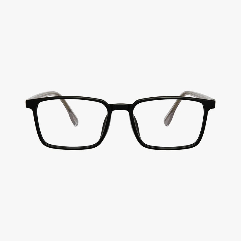 Veyron blank sort firkantet brille