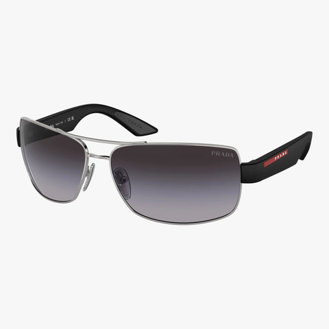 Prada Linea Rossa PS 50ZS - 1BC09U - Sølv og sort