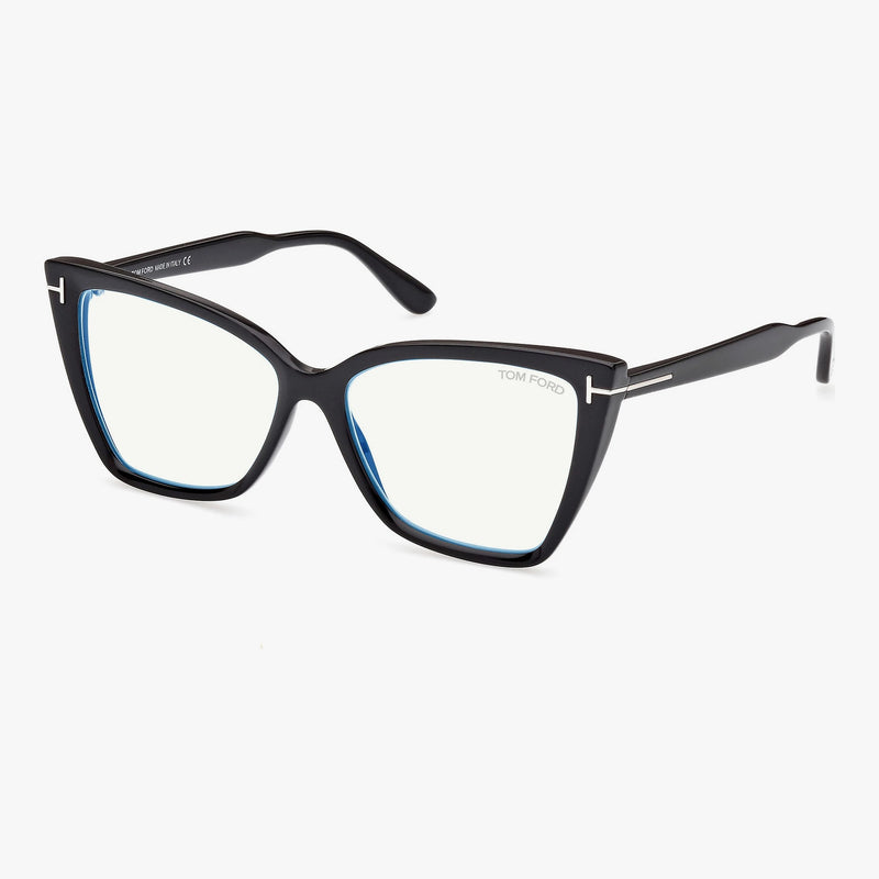 Tom Ford FT5844-B - 001 sort cat-eye brille