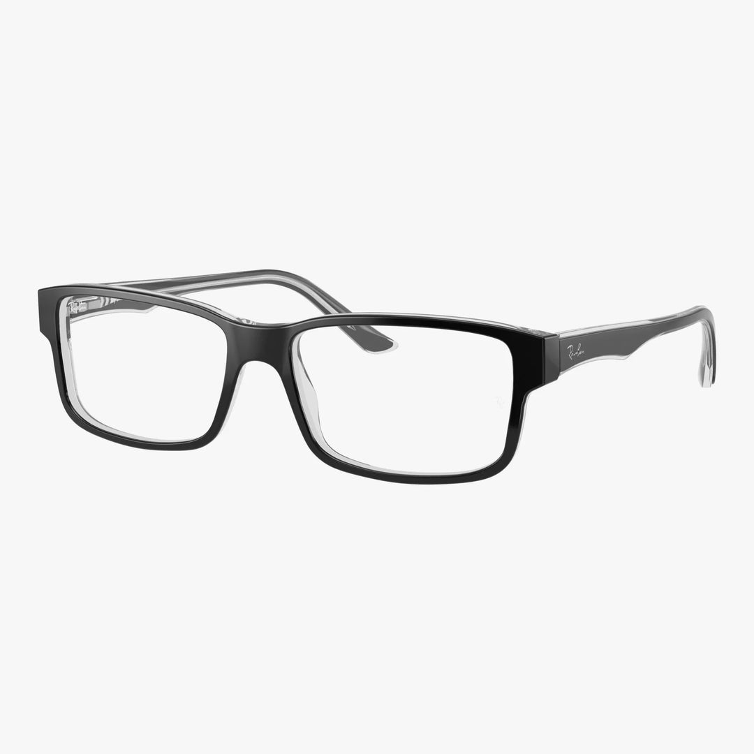 Ray-Ban RX5245 - 2034 - Sort på transparent