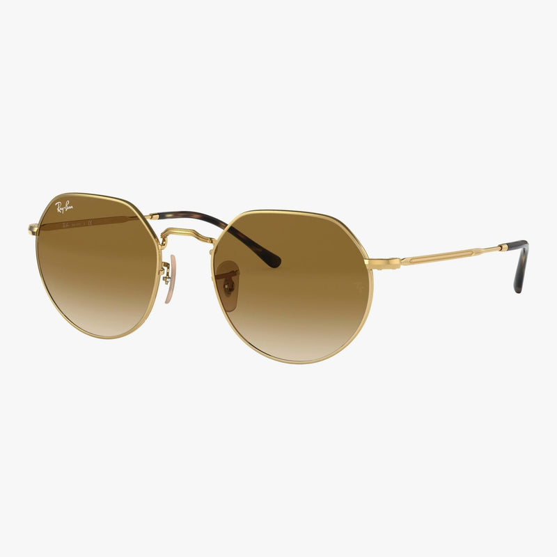 Ray-Ban JACK - 001/51 guld rund solbrille
