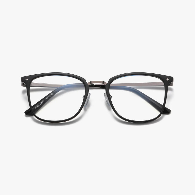 Elowen sort firkantet brille