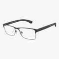 Emporio Armani EA1052 - 3094 sort og gunmetal rektangulær brille