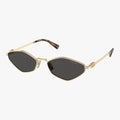 Miu Miu MU 56ZS - ZVN5S0 guld rektangulær solbrille