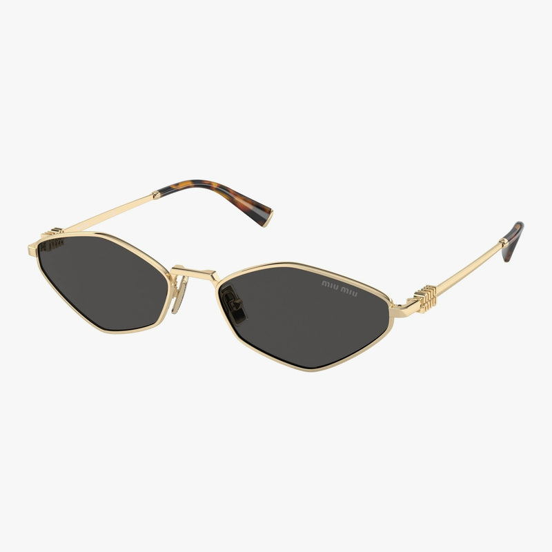 Miu Miu MU 56ZS - ZVN5S0 guld rektangulær solbrille