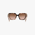 Prada PR 15WS - 01R0A6 tortoise, karamel og lys beige rektangulær solbrille