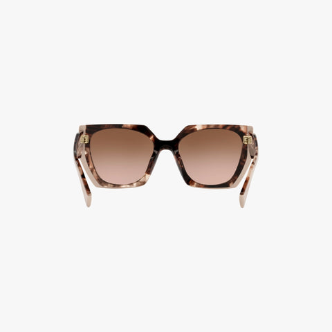 Prada PR 15WS - 01R0A6 tortoise, karamel og lys beige rektangulær solbrille