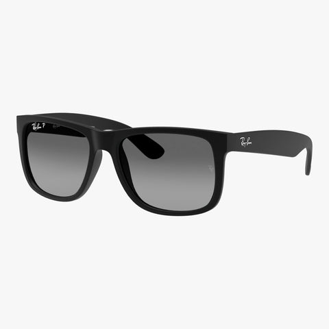 Ray-Ban JUSTIN - 622/T3 sort rektangulær solbrille