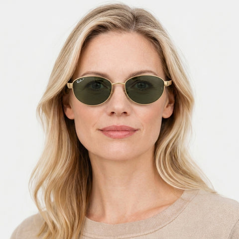 Ray-Ban RB3774D - 001/9A - Guld på model