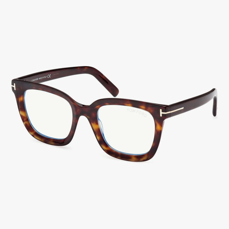 Tom Ford FT5880-B - 052 havana rektangulær brille