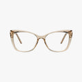 Adrienne transparent brun cat-eye brille
