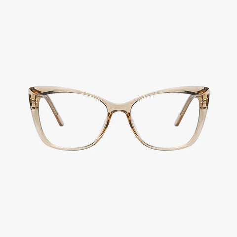Adrienne transparent brun cat-eye brille