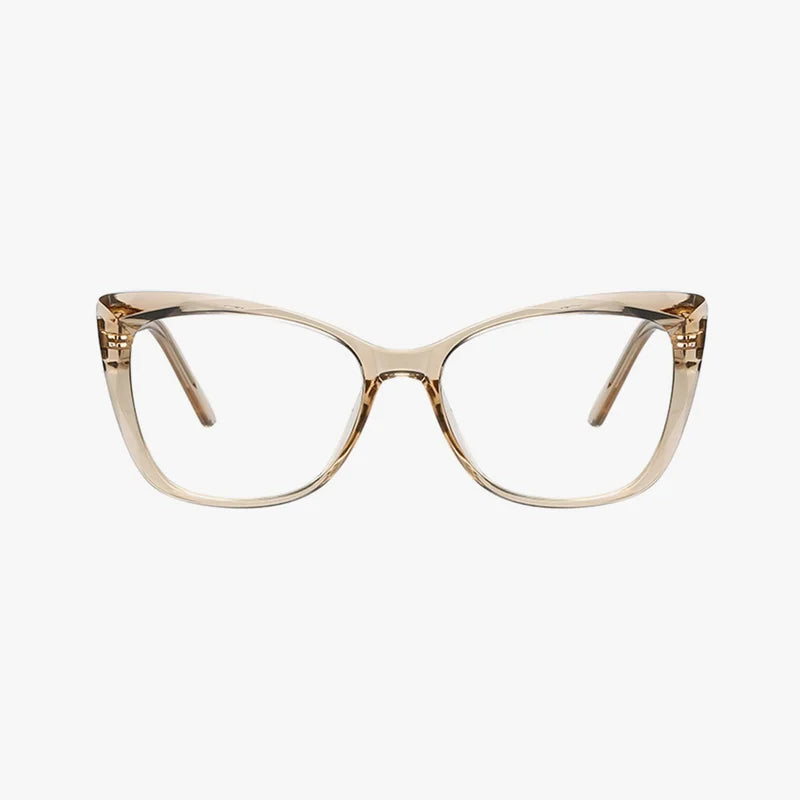 Adrienne transparent brun cat-eye brille