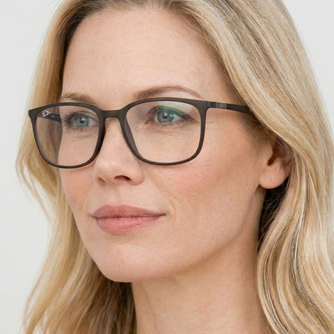Ray-Ban RX7199 - 8063 - Brun på model
