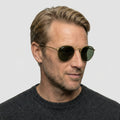 Ray-Ban ROUND METAL - 001 - Guld på model