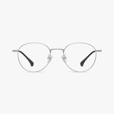 Viridian sølv rund brille
