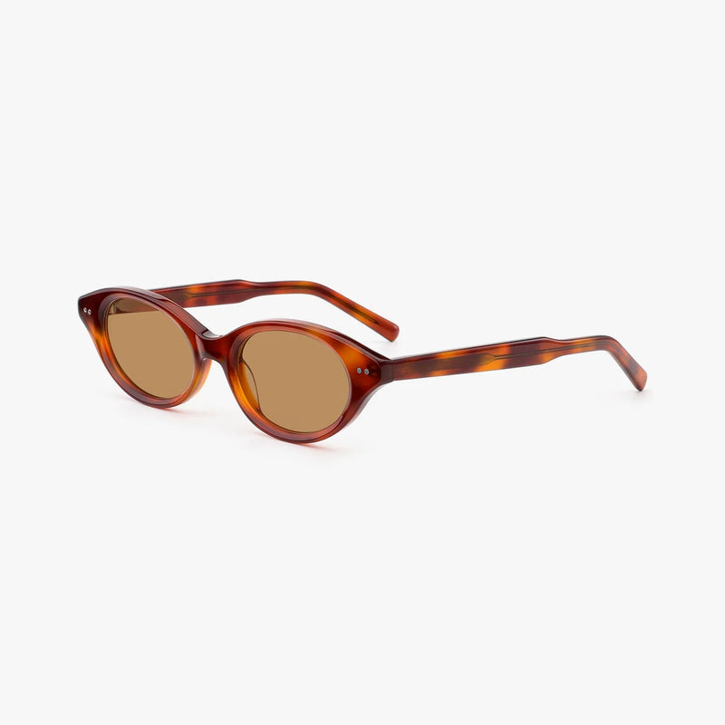 Virelle tortoise oval solbrille