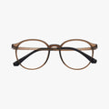 Alvaris transparent brun rund brille