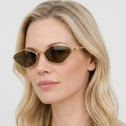 Miu Miu MU 56ZS - 5AK09Z - Guld på model