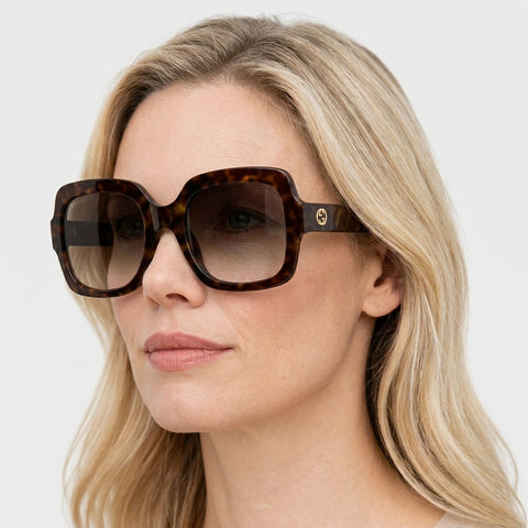 Gucci GG1337S - 003 - Havana på model