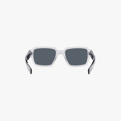 Prada PR 02ZS - U430A9 transparent grå rektangulær solbrille
