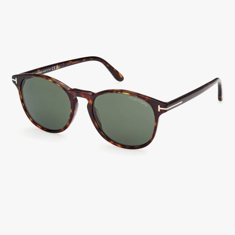 Tom Ford Lewis - 52N havana rund solbrille