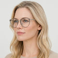 Ray-Ban RX7140 - 8125 - Transparent grå på model