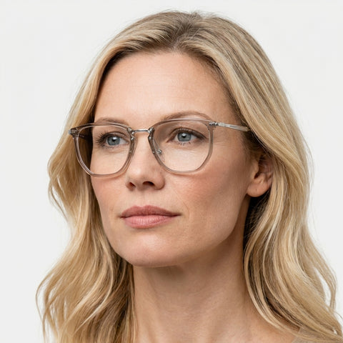 Ray-Ban RX4451V - 8125 - Transparent grå på model