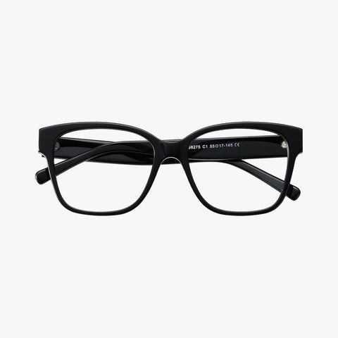 Orové sort firkantet brille