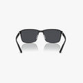 Ray-Ban RB3721 - 186/87 sort rektangulær solbrille