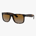 Ray-Ban JUSTIN - 865/T5 havana rektangulær solbrille