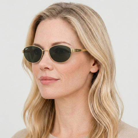 Ray-Ban RB3774D - 001/87 - Guld på model
