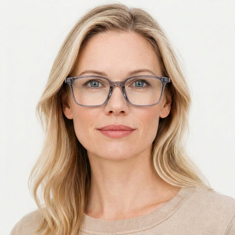 Lumina - Transparent blå på model