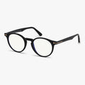 Tom Ford FT5557-B - 001 sort rund brille
