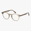 Tom Ford FT5557-B - 045 transparent brun rund brille