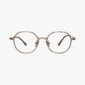 Isolde transparent lyserød rund brille